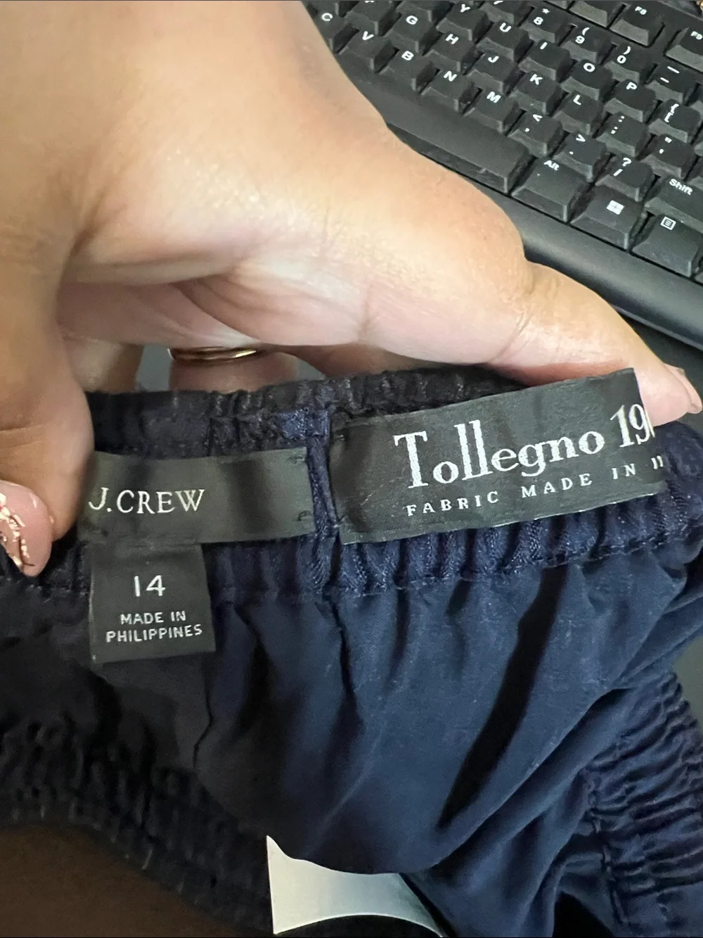 J. Crew Tollegno 1900 Brushed Italian Wool Pinstriped Straight Leg Pants,14